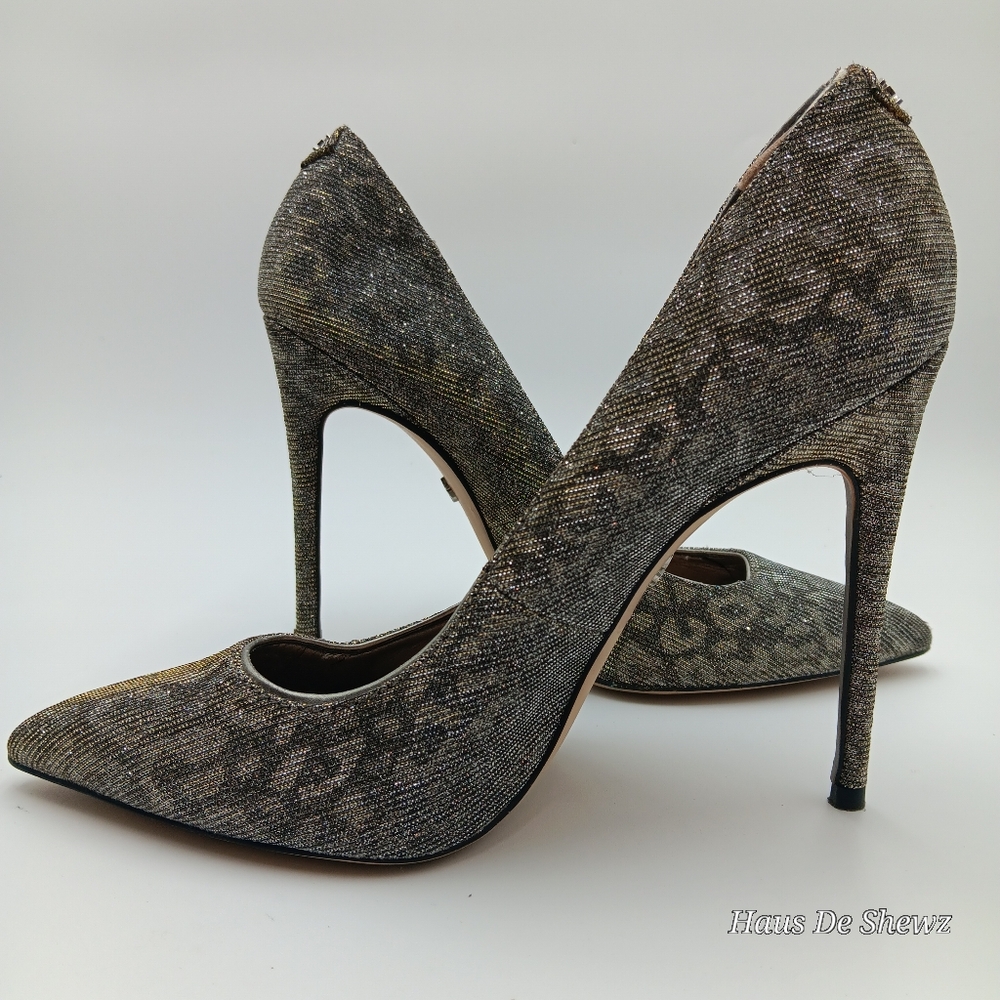 Sam Edelman Danna Women's Shoe Silver/Gold Leopard